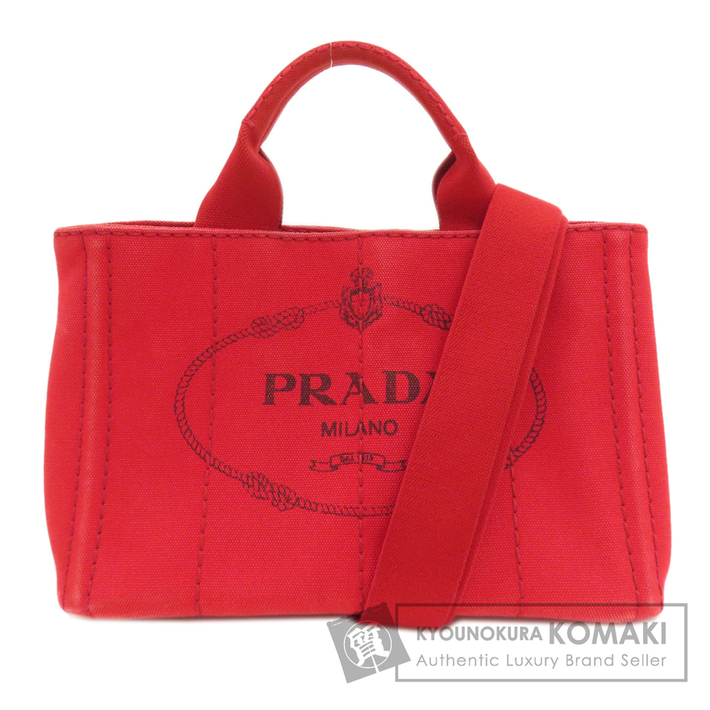 PRADA Canapa Handbag Canvas